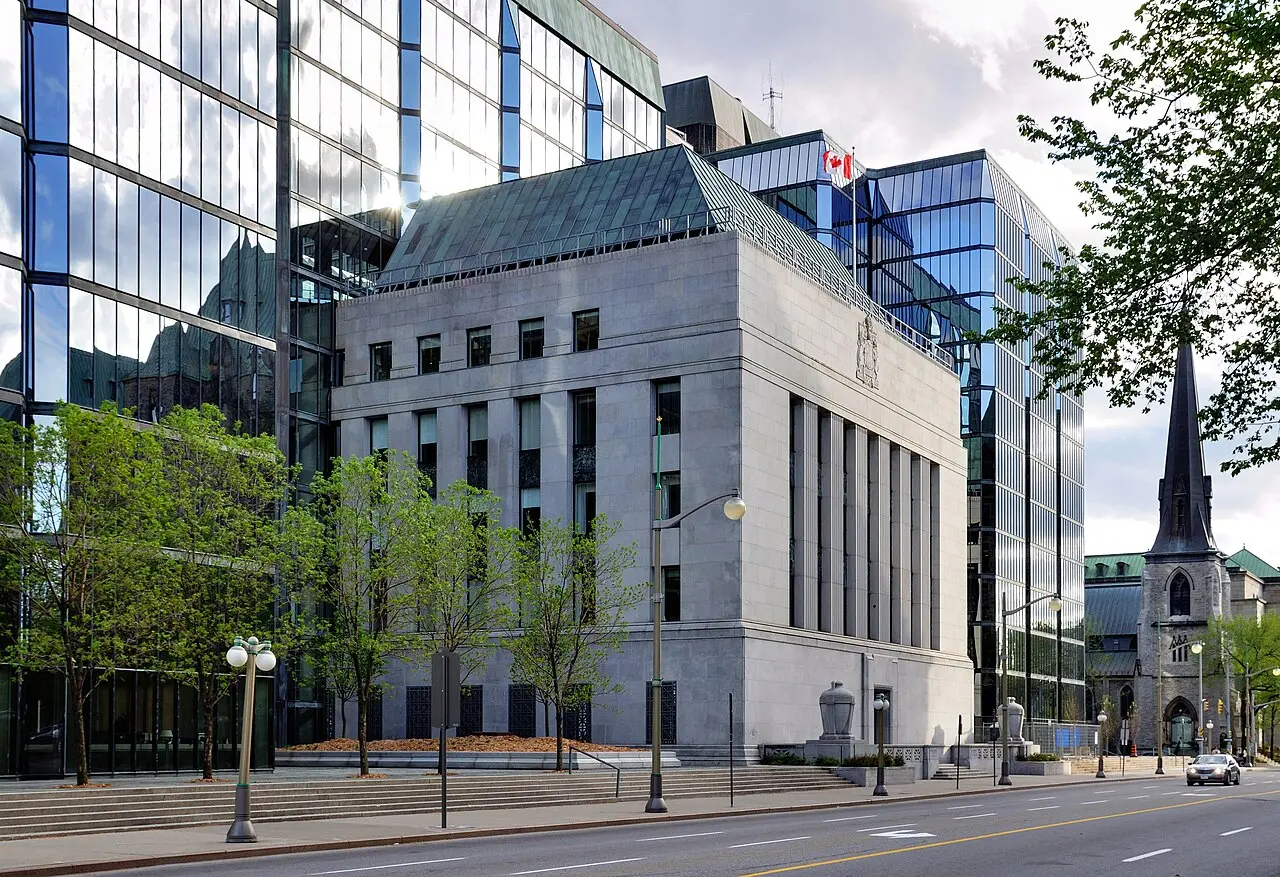 The Bank of Canada building in Ottawa