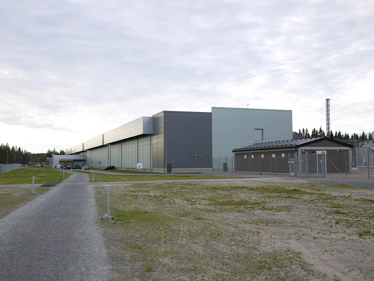 A data centre building exterior