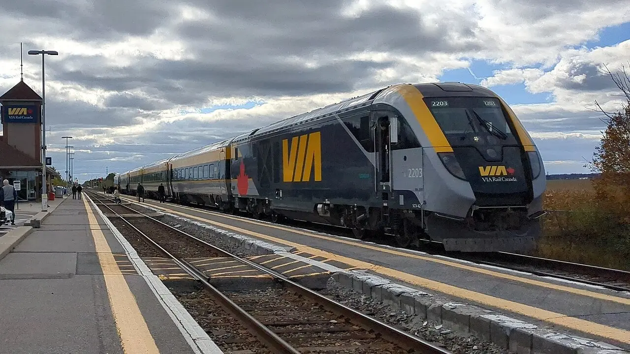 A VIA Rail passenger train